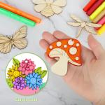 Wooden Ornaments to Paint 8 Styles DIY Blank Unfinished Wood Cutouts Ornament