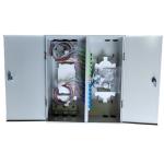 Wall Mount 72 Fibers Optical Distribution Frame Metal Dual Door Dual Locks