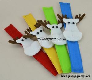 Wholesale Merry Christmas! Custom Slap Bracelet, Wristband for Decoration from china suppliers