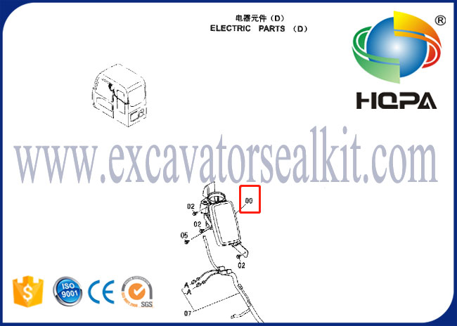 Display Panel Monitor 4488903 for Hitachi Excavator ZX240-3 ZX250H-3 ZX250LC-3