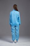 ESD anti static Protective Coverall Suit with condutive fiber blue color