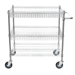 Wholesale Chrome Plated Home Wire Shelving For Sundries 20mm Wire Gap from china suppliers