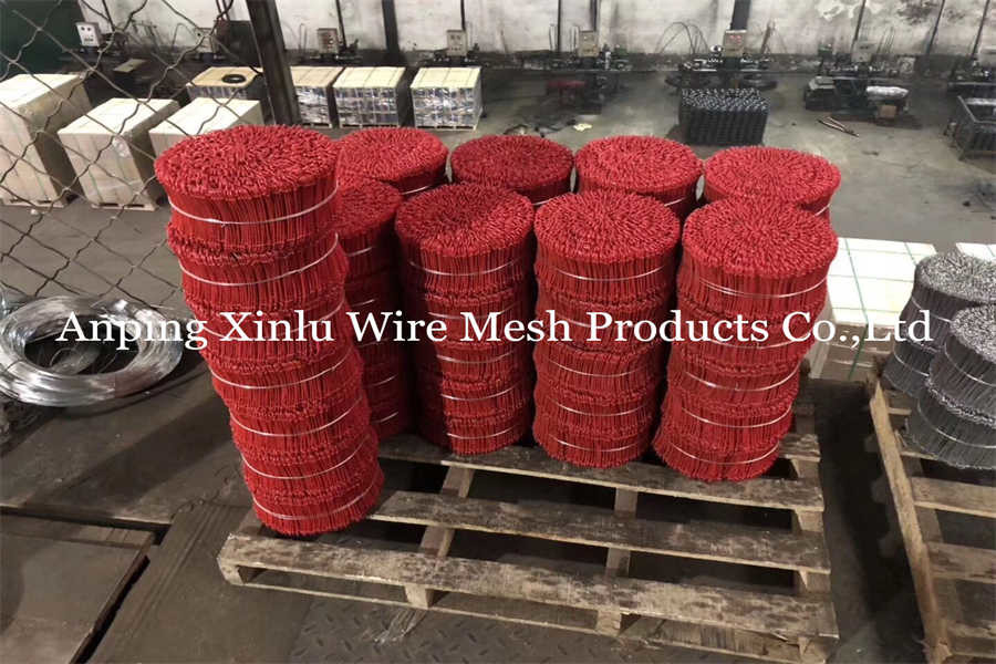 2500pcs bundle of Black annealed tie wire Building PVC Coated 18GA 5000pcs 550mpa Copper Loop Tie Wire