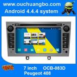 ouchuangbo car video dvd multimedia s160 for Peugeot 408 with android 4.4 gps