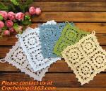 Multi Round Hand Made Crochet doily/placemat coasters/placemat set/shabby chic