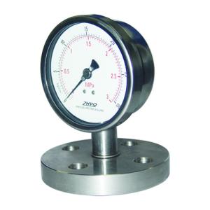 Wholesale Milk Juice Medicine Homogenizer Shockproof Flange Mounting Diaphragm Pressure Gauge from china suppliers