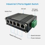 Mini Industrial 5 Port Gigabit Ethernet Switch