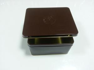 Wholesale Metal Black Square Tin Containers , Printed Food Cans / Medicine Boxes from china suppliers