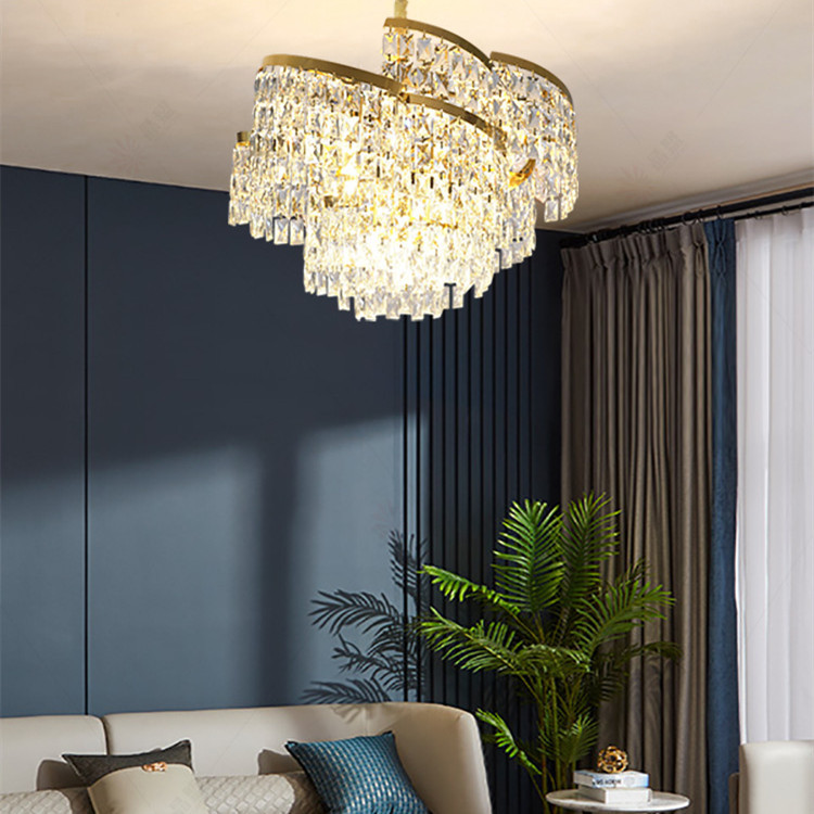 Atmosphere Modern Metal And Crystal Pendant Lighting E14 Luxury Decor