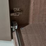 E1 PVC Wardrobes Design Walk In Wardrobe Closet With Rotating Wooden Modern