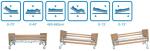 Folding Single Medical Hospital Beds For Adults 180kg Load Capacity ODM