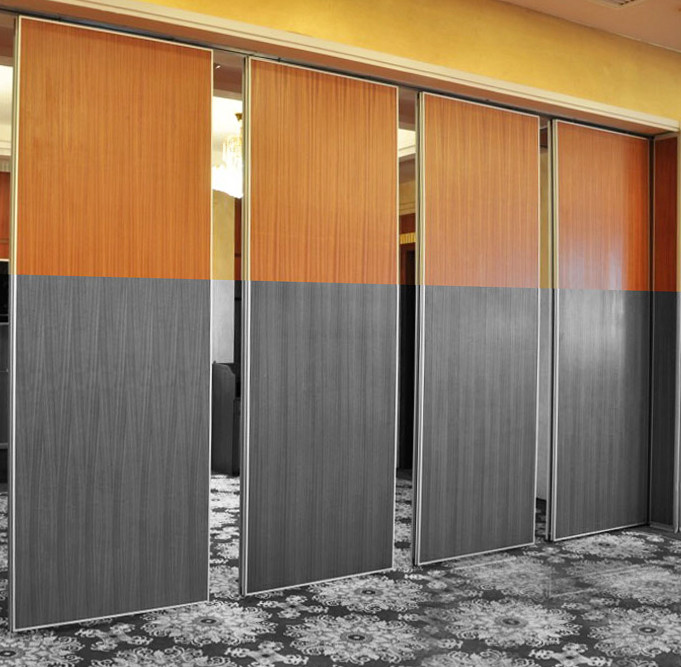 Acoustic Operable Partition Walls With Pass Doors / Anodized Aluminum 6063 - T5 Frame