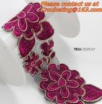 Embroidery Lace Collar Applique Neckline Lace Crochet Flower Motif Patchwork