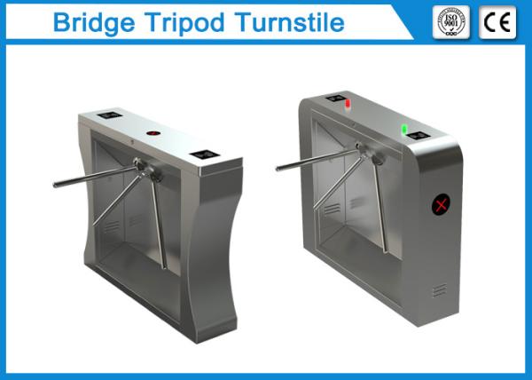 Automatic Waist Height Swing Tripod Turnstile Gate 304 Stainless Steel Bi
