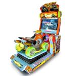 Children Crazy 4 Wheel Coin Operated Simulator Driving Car Games CE Certificate