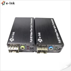 Wholesale HDCP1.4 SFP DVI Fiber Optic Extender 1.2W With External Stereo from china suppliers