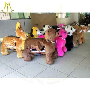 Wholesale Hansel moving horse toys for kids amusement park equipment mechanical walking animal bike coin operated ride toys from china suppliers