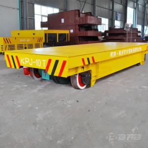 Wholesale Yellow Motorized Transfer Trolley With Hydraulic Lifting System 20T Rated Load from china suppliers