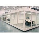 GMP Standard Softwall Clean Room Booth Powder Coated Steel Frame And Ceiling