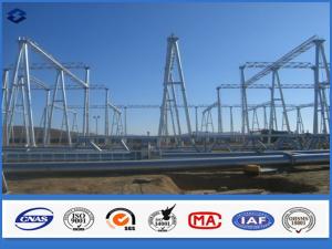 Wholesale Hot Dip Galvanized Steel Electrical Substation Structure Pole with Flange from china suppliers