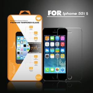 Wholesale 0.33MM tempered glass screen protector for iPhone 2.5D round edge 9H hardness clear vision from china suppliers