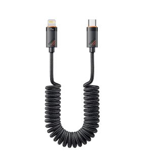 Wholesale ESSAGER ES-X66 Spring Style 29W USB-C to Lighting Charging Cable Cord from china suppliers