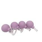 4pcs Customized Silicone Vacuum Massager Traditional Cupping Therapy To Remove