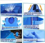 Evaporative Ice Cooling Vest Blue PVA Water Activated Vests With Reflective Tape