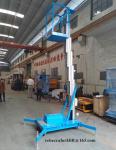 Hot selling 125kg 6 meter single mast aluminum aerial work platform with CE