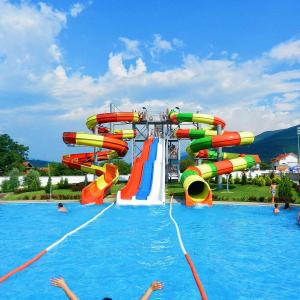 Wholesale OEM Kid Park Children Playground Water Carnivals Rides Equipment Spiral Fiberglass Slide Set from china suppliers