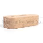 Wooden Lamp Base, Assorted Shape Solid Wooden Base Wood Desk Lamp Stand