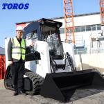TOROS White JC45 JC65 Hydraulic Skid Steer Loader With Attachments