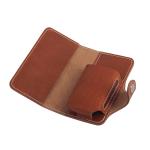 Retro Brown book type Natural Genuine leather case for Japan IQOS with card slot