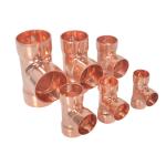 Various Types Copper Tee T18033/EN1057/ASTM B88/AS1432 Fittings TP2 Cu-DHP