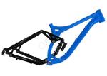Black 26er Downhill Mtb Frame , Aluminum Mtb Frame 240 X 76mm Shock Size