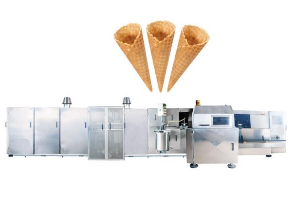 Large Roller Sugar Cone Production Line For Waffle Basket 5 - 6 Gas Consumption