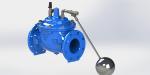 Modulating Blue Floating Ball Valve , Full Bore Water Level Float Valve