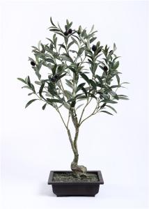 Wholesale Faux Ornamental Olive Tree Maintenance Free 80cm Perfect Fit Waterproof from china suppliers