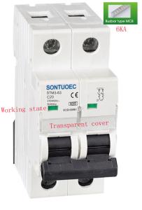 Wholesale STM3-63 C63 Type White Mcb Breaker , Miniature Circuit Breakers 4p MCB Low Voltage from china suppliers