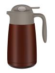 Stainless Steel Vacuum Coffee Pot 1500ml Large Capacity Double Wall Construction