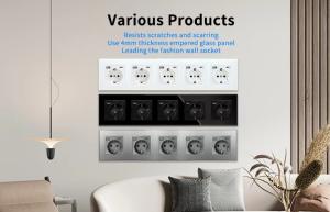 Wholesale USB Type C Electrical Wall Socket 110Vac - 240Vac Round Box Electrical Power Socket from china suppliers