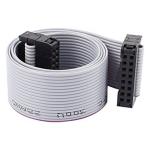 Gray IDC Flat Ribbon Cable ,16 Pin IDC Cable AWG28 1.0mm 1.27mm UL Approval
