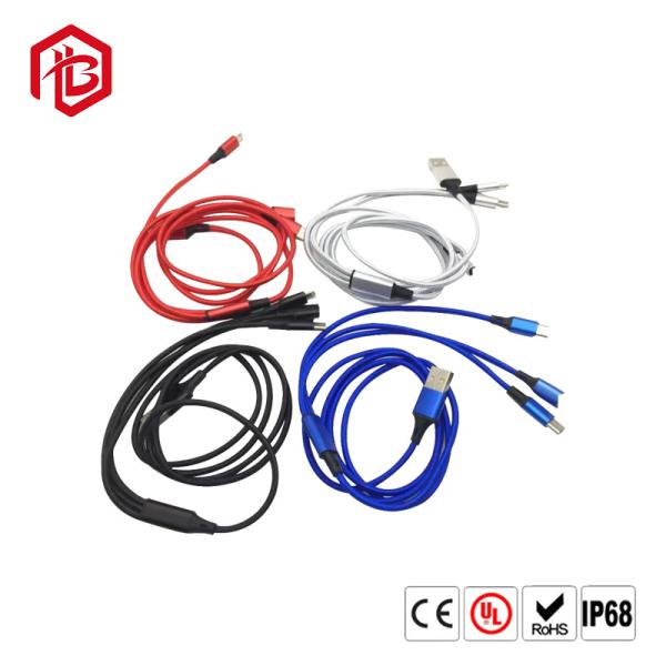 Bett 1m 2m 3m LED Charger Cable High Quality Android USB 2.0 Fast Charging Nylon