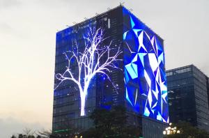 Wholesale P3.9 P7.8 200W Transparent Glass LED Display Die Casting Cabinet from china suppliers