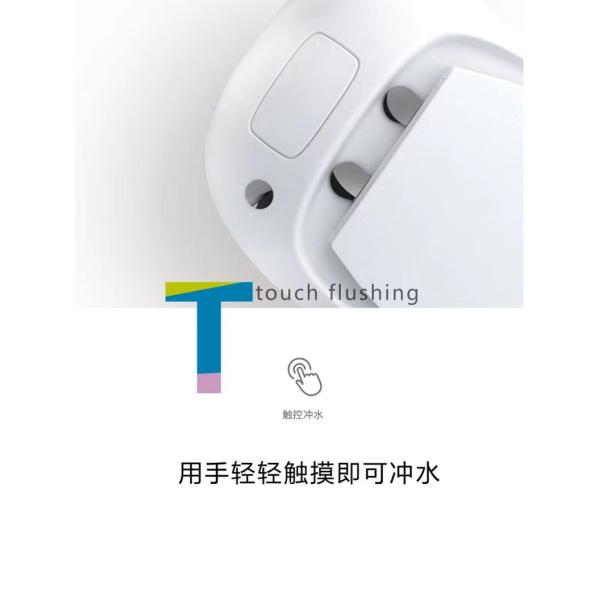 Mix Pit Spacing 305mm Single Piece Toilet Multicolor Touch Flushing