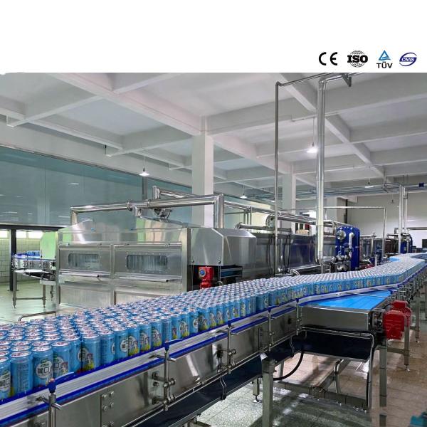 Full Automatic Beverage Carbonated Can Filling Machine 5KW Fill Seal Packaging