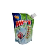 Customized printed Stand up food grade plastic liquid packaging spout bag and
