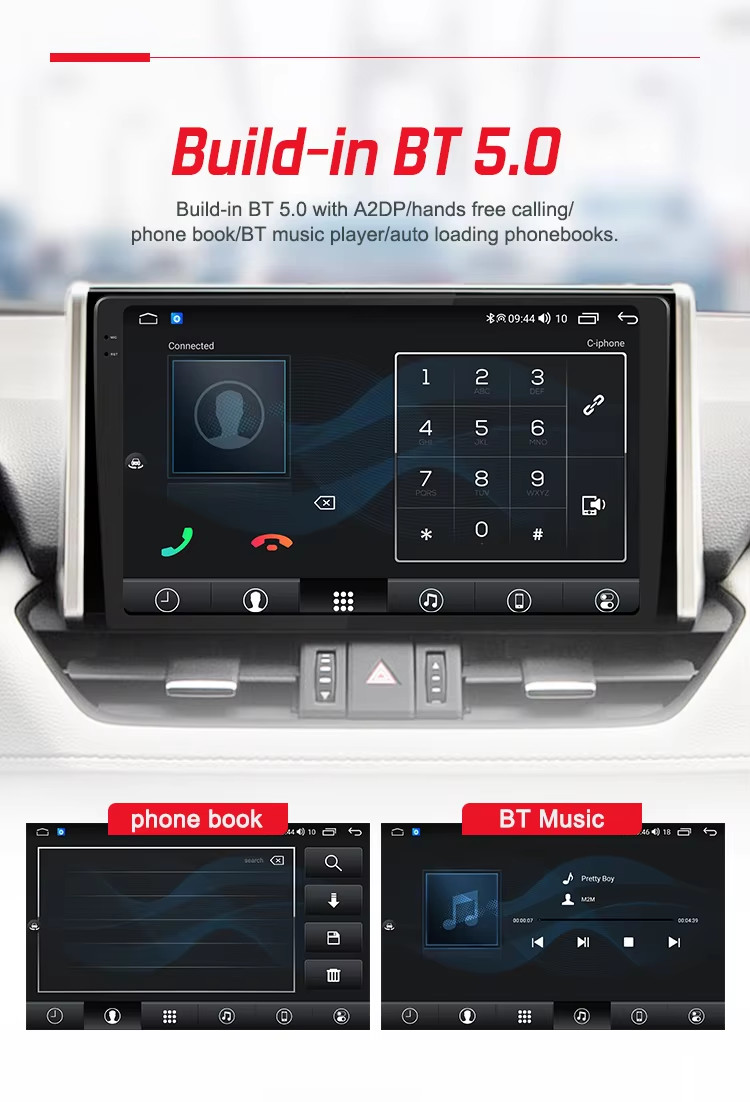 Qualcomm Chip Android 13 Universal Car Stereo Screen 9" 10" for GPS Navigation