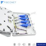 4 Ports Mini Optical Terminal Box for Fiber Optic Wall Outlet Made of PC ABS