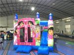 Pink Princess Large Dora Inflatable Bounce House Commercial With Digital